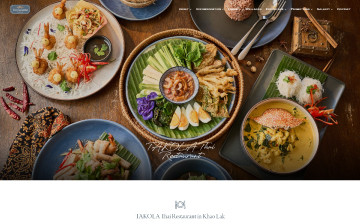 Takola Thai Restaurant Landing Page Screenshot